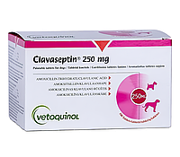 Клавасептин (Clavaseptin) 250 мг 10 табл. - 1т/20кг (для лечение заболеваний кожи кошек и собак) Vetoquino