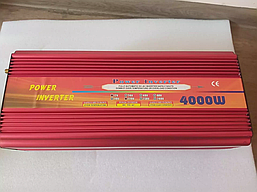 Перетворювач інвертор напруги Wave Inverter 4000Вт 12-220В (Червоний)