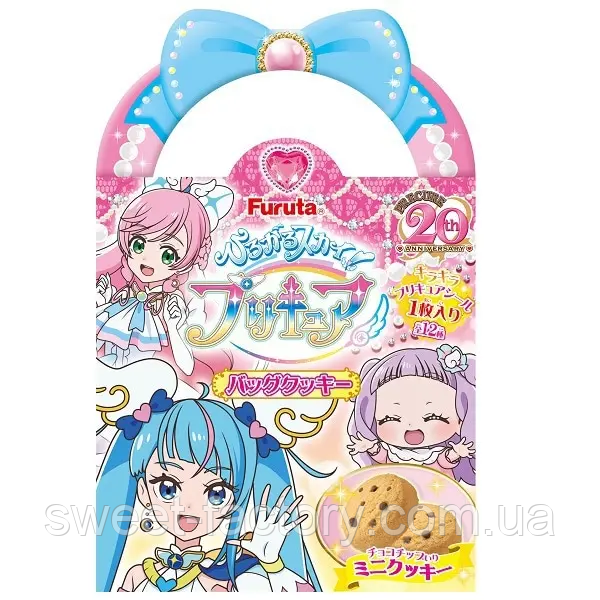 Печенье Furuta Cookies Biscuits Precure Pretty Cure Chocolate Chocolate Chip 15g, фото 1
