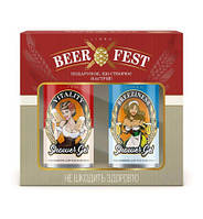Набір косметичний для чоловіків Liora Beer Fest 2x250 мл. (гель для душу 2 шт.)