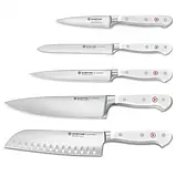 Набір ножів (5 шт) з блоком, 6 предметів Wuesthof Classic White (1090270501), фото 2