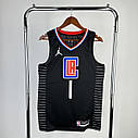 Чорна баскетбольна майка Харден 1 Кліперс Jordan Harden Los Angeless Clippers 2023-24 City Edition, фото 2
