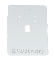Планшетка під набір "Планшетка KVD Jewelry під сережки, кулон, ланцюжок, 6х8см", ціна за 10 шт.