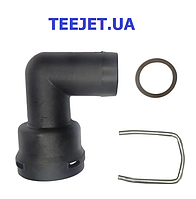 Штуцер быстроразъемный, угловой 90° колено, под шланг 1'' (25мм), для систем Teejet 45529-90-1