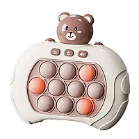 Игрушка антистресс Pop it PRO Bear Brown