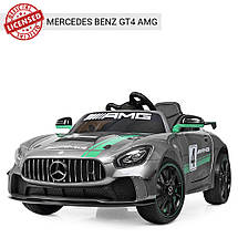 Дитячий електромобіль Bambi M 4050EBLRS-11 Mercedes акумуляторний на пульті управління одномісний Сірий, фото 6