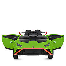 Дитячий електромобіль Bambi M 5034EBLR-5 Lamborghini акумуляторний на пульті управління одномісний Зелений, фото 4