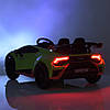 Дитячий електромобіль Bambi M 5034EBLR-5 Lamborghini акумуляторний на пульті управління одномісний Зелений, фото 8