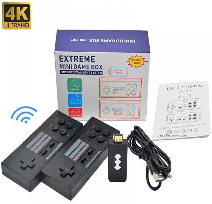 Ігрова ретро приставка консоль Retro Extreme Mini Game Box HD 8Bit безпровідна для телевізора