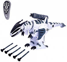 Інтерактивний динозавр робот Limo Toy M 5474 іграшка на пульті радіоуправління дитячий раптор, фото 5