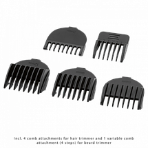 Машинка для стрижки ProfiCare PC-BHT 3014 мультитример для волосся всього тіла 5 в 1 на акумуляторі набір, фото 3