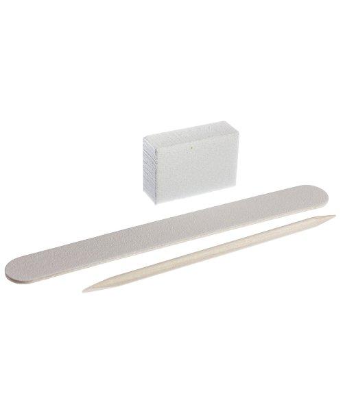 Набір для манікюру Kodi, одноразовий, БІЛИЙ (пилка 100/100, баф 100/100, апельсинова паличка)