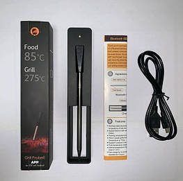 Кухонний бездротовий термометр щуп GT (для гриля, духовки, барбекю, для м'яса, стейка)