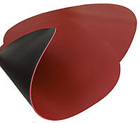 Сервировочный коврик "Капля" под тарелку (37 х43см) (набор 2 шт). 7 цветов на выбор бордово-черный