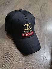 Кепка Бейсболка Чоловіча Жіноча Supreme чорна, фото 6