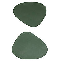 Сервировочный коврик "Капля" под тарелку (37 х43см) (набор 2 шт). 7 цветов на выбор зеленый