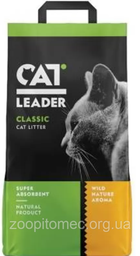 Cat Leader Classic КЕТ ЛІДЕР КЛАСІК супервсмоктувальний наповнювач у котячий туалет 10 кг Cat Leader Classic КЕТ ЛІДЕР КЛАСІК