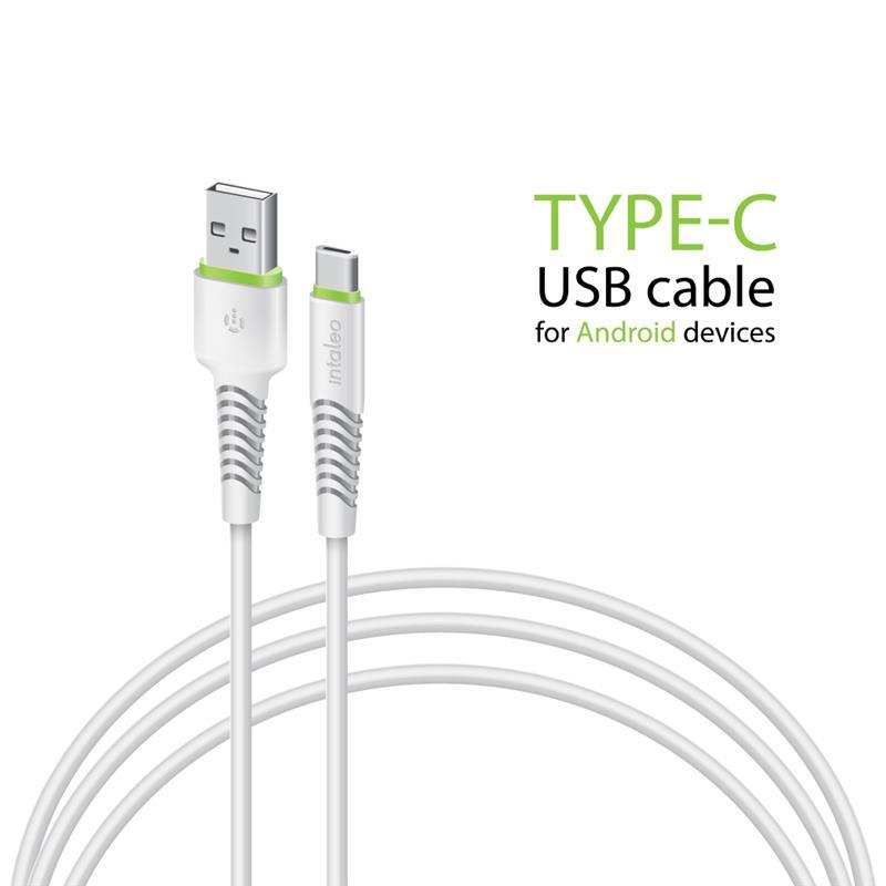 Кабель Intaleo CBFLEXT1 USB — USB Type-C (M/M), 1.2 м, White (1283126568534)