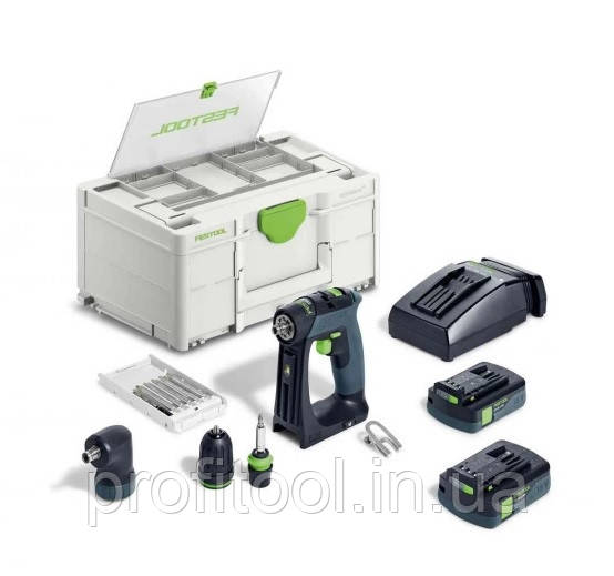 Акумуляторний дриль-шурупокрут FESTOOL - CXS 18 C 3,0-Set; безщітковий двигун EC-TEC (576884)
