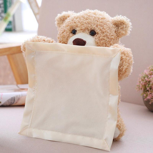 Дитяча інтерактивна іграшка англійська мова Ведмедик Peekaboo Brown Bear iC227