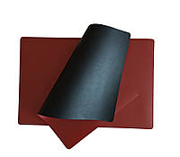 Сервировочные салфетки кож.зам. под приборы 30 х45см (набор 2 шт). 7 цветов на выбор бордово-черный
