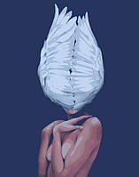 Полотно-раскраска Девушка с крыльями в стиле Эми Джадд, 40*50 см, БЕЗ КРАСОК