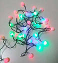 Гірлянда новорічна світлодіодна LED 40P Multi кульки, фото 3