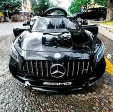 Дитячий електромобіль Mercedes-AMG M 4105EBLRS-2 (MP3, USB, мотори 2x20W, акум.2x6V4.5 AH), фото 4