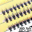 Пучкові вії Nesura Eyelash Tails 30D, 0,07, C, 9 мм, 60 пучків Несура, фото 2