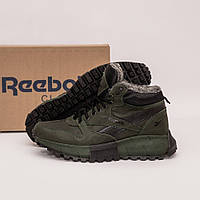 Шкіряні зимові черевики  Reebok олива