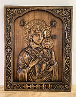 Икона из дерева Божией Матери Одигитрия Афон 38х30 см