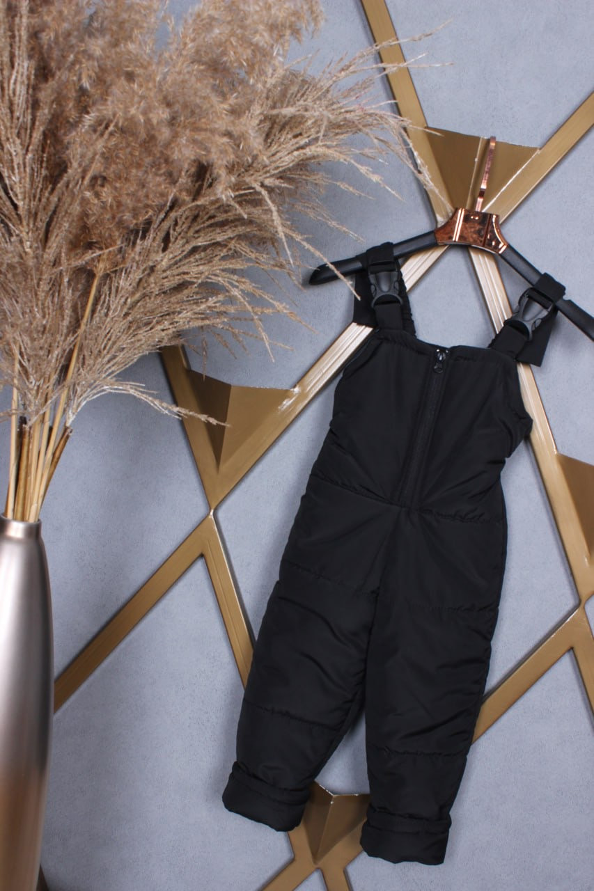 Напівкомбез спортивний на синтепоні, р. 86-110 чорні