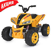 Квадроцикл детский Bambi M 3607EL-6(24V) электрический аккумуляторный на 3-8 лет с пультом Желтый dgn