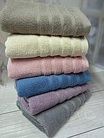 Набор плотных махровых полотенец хлопковых для лица в упаковке 6 шт размер 50*90 см Турция