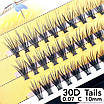 Пучкові вії Nesura Eyelash Tails 30D, 0,07, C, 10 мм, 60 пучків Несура, фото 2