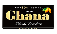 Шоколад Lotte Ghana Black Chocolate 50% 50g