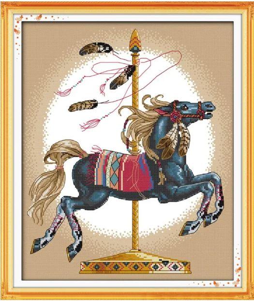 Набір для вишивання за нанесеною на канву схемою "Swing" . AIDA 14CT printed, 35*42 см, фото 1
