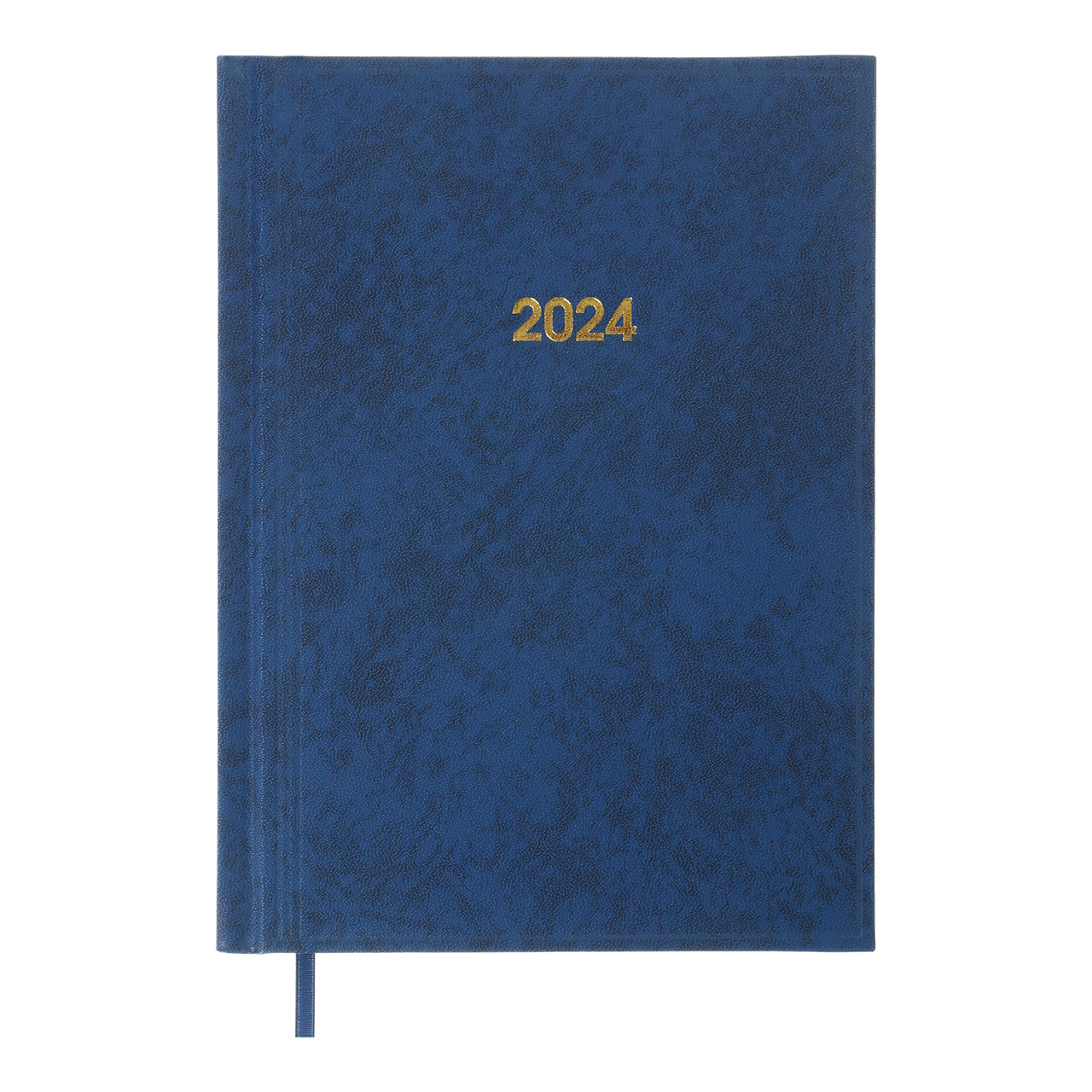 Щоденник датований 2024 BASE, А5, синій, штучна шкіра/поролон