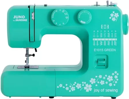 Швейна машинка електромеханічна Janome Juno E1015 зелена