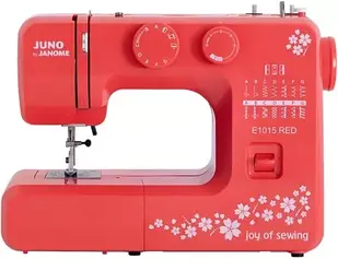 Швейна машинка електромеханічна Janome Juno E1015 червона