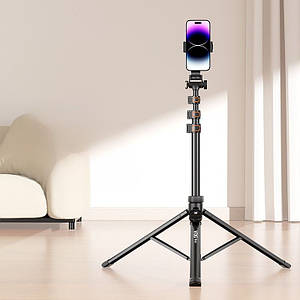 Складаний алюмінієвий трипод монопод для вертикальної і горизонтальної зйомки на телефон VRIG TP14 з пультом