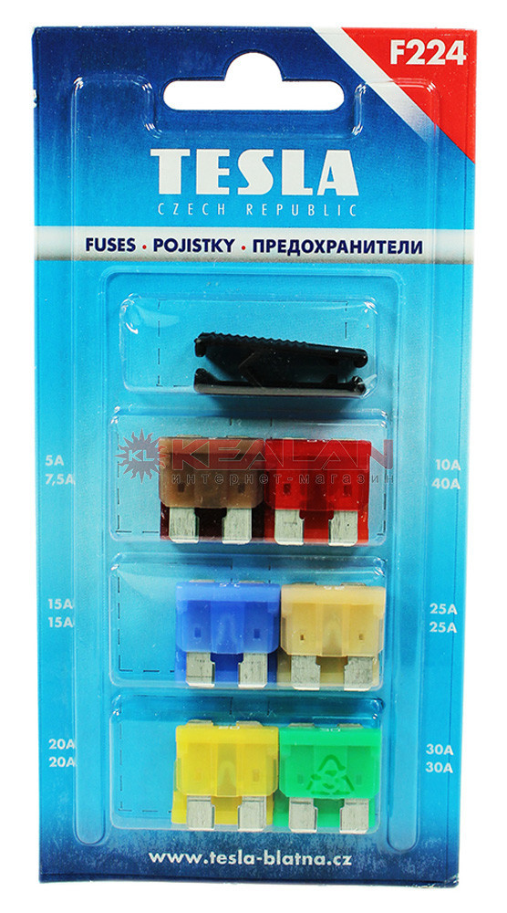 Запобіжник TESLA к-т F 224, фото 1