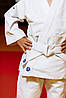 Дитяче кімоно для дзюдо з поясом бавовна біле Kintayo Koka White щільність 350 гр/м.кв. ростовка 110-150 см, фото 3