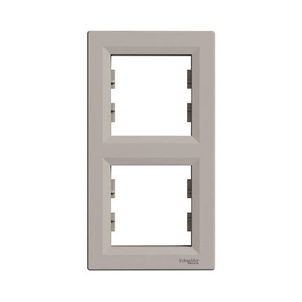 Рамка Schneider Electric Asfora бронза 2-кратна вертикальна (C1) EPH5810269, фото 1