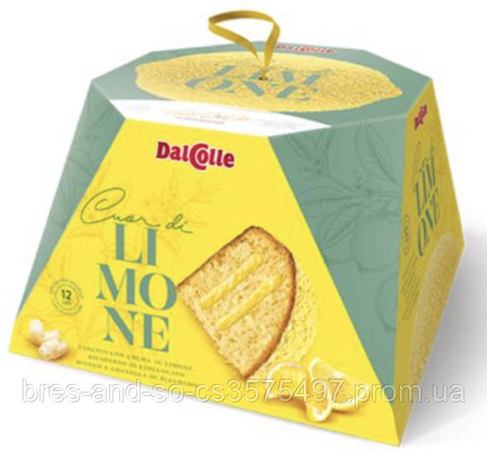 Панеттоне Куор с лимонным кремом DalColle 750 г - фото 1 - id-p1590059013