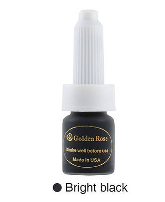 Пігмент для татуажу брів Golden Rose Bright Black, 15 мл, фото 1