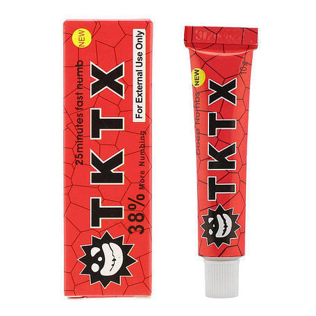Первинна анестезія Крем анестетик TKTX 38% 10 г, Червоний, фото 1