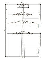 Многогранная опора ЛЭП 220 кВ