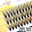 Пучкові вії Nesura Eyelash Tails 30D, 0,07, C, 16 мм, 60 пучків Несура, фото 2