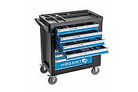 Шкаф для инструментов с 7 ящиками и боковой дверью с оснащением, 544 элемента HOEGERT HT7G050